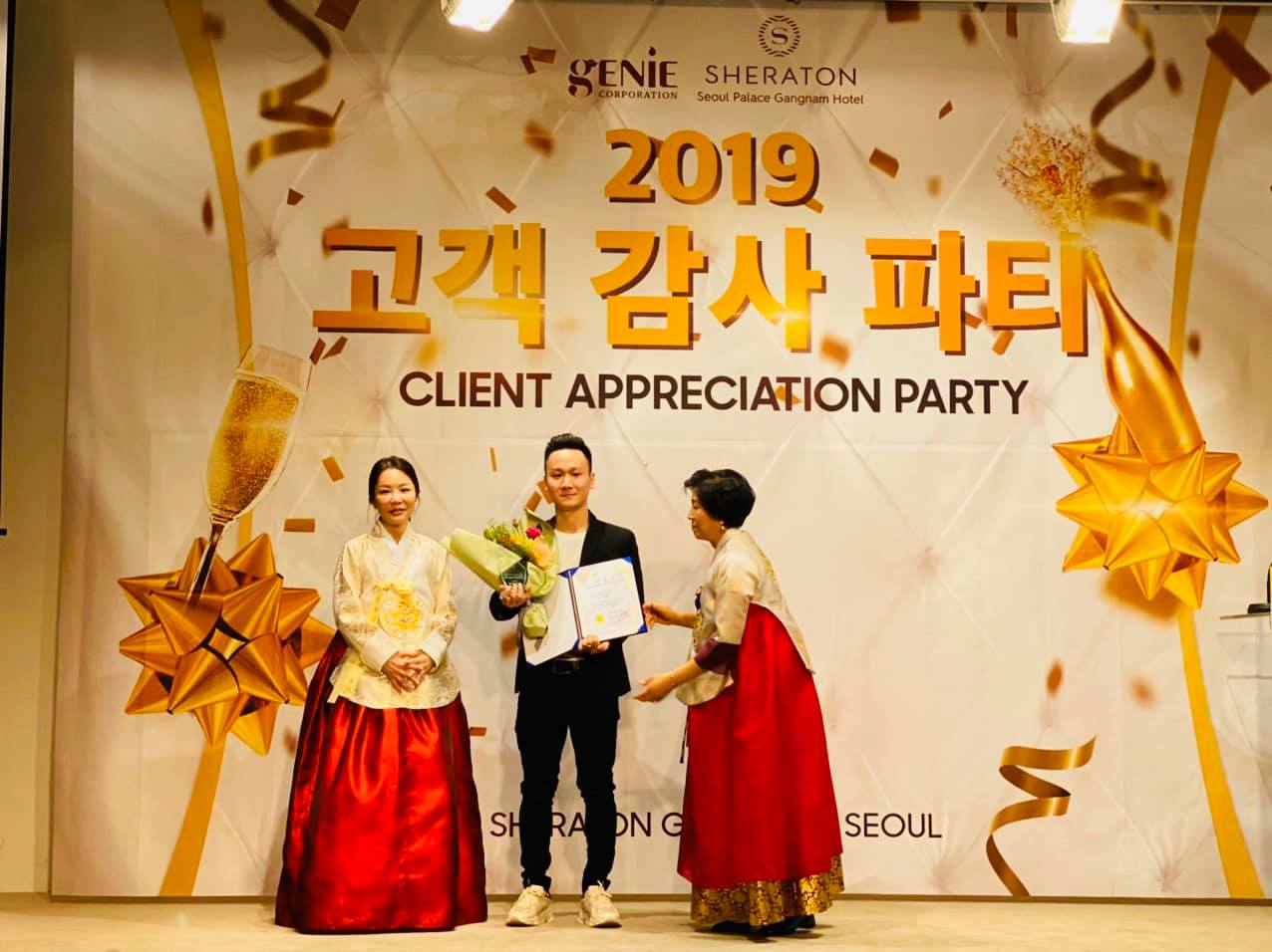 Lễ Vinh Danh các Đại Lý Genie tại SHERATON Hàn Quốc năm 2019
